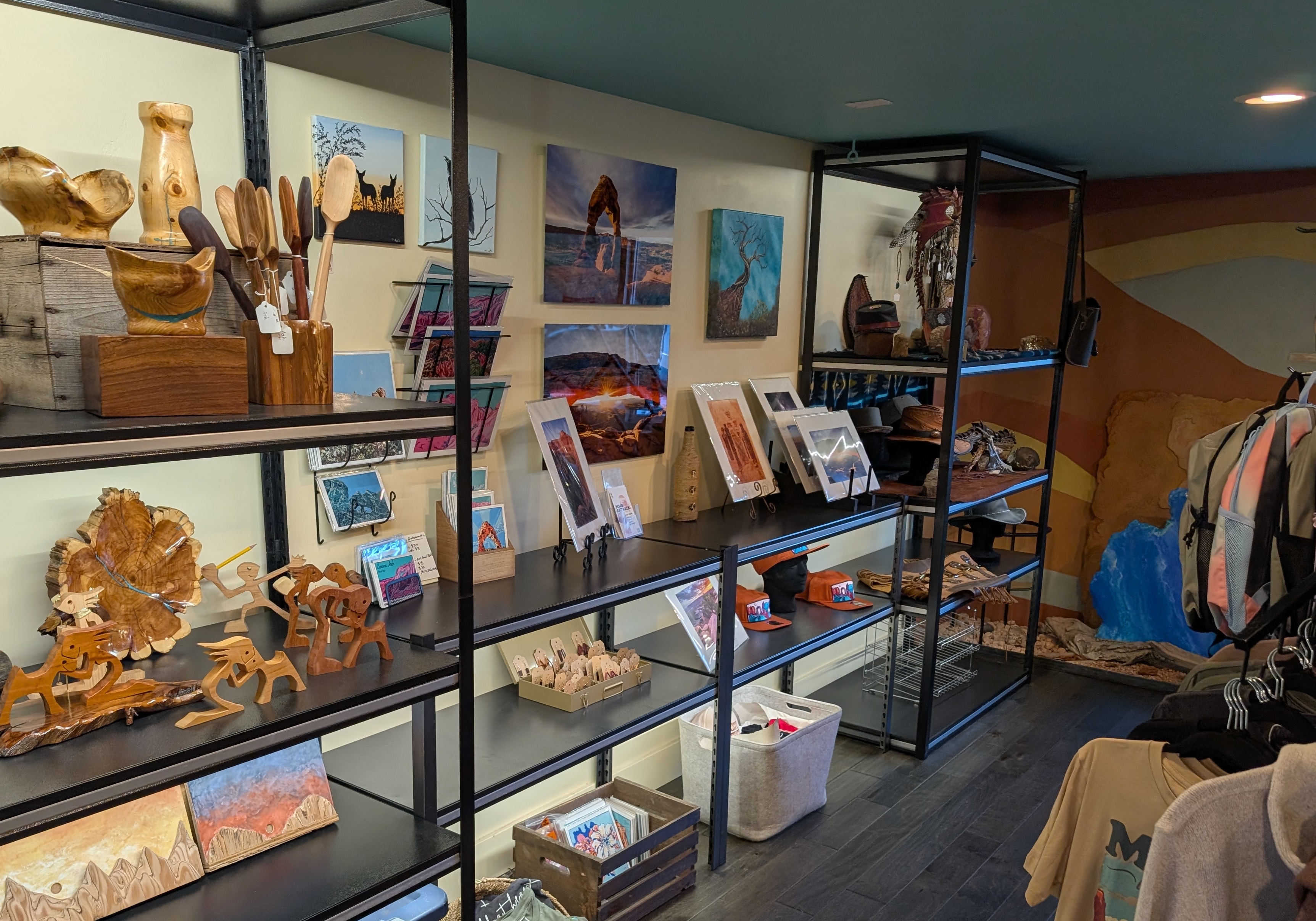 Local artisan creations at Coyote's
